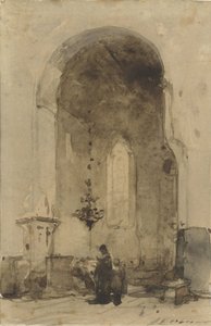 Wnętrze Geertekerk w Utrechcie autorstwa Johannes Bosboom