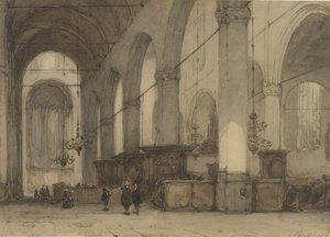 Kerkinterieur autorstwa Johannes Bosboom