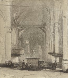 Kerkinterieur autorstwa Johannes Bosboom