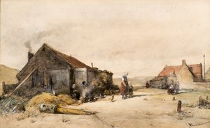Stare domy autorstwa Johannes Bosboom