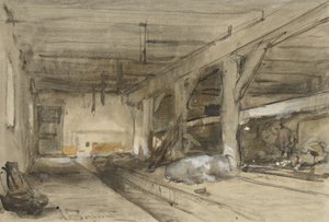 Stalinterieur autorstwa Johannes Bosboom