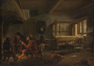 Warsztat tkacza autorstwa Johannes Dircksz van Oudenrogge
