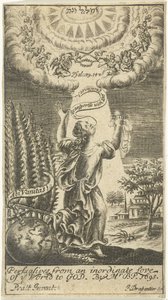Kobieta jest zabrana do nieba autorstwa Johannes Drappentier (voor 1669 na 1713)