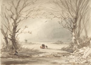 Pejzaż zimowy, 1854.