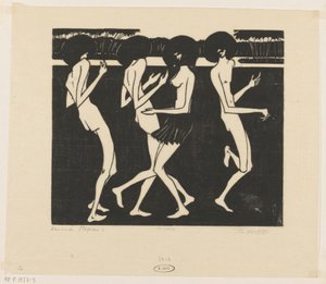Dansende Papoea (oryginalny tytuł na obiekcie) autorstwa Johannes Frederik Engelbert ten Klooster (signed by artist)