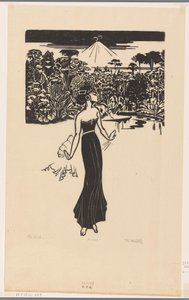 Danseres (oryginalny tytuł na obiekcie) autorstwa Johannes Frederik Engelbert ten Klooster (signed by artist)