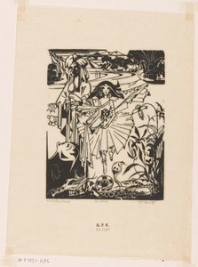 Hindoedanseres (oryginalny tytuł na obiekcie) autorstwa Johannes Frederik Engelbert ten Klooster (signed by artist)