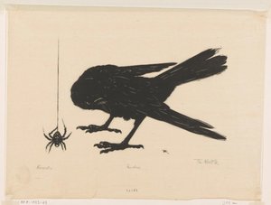 Kauw (oryginalny tytuł na obiekcie) autorstwa Johannes Frederik Engelbert ten Klooster (signed by artist)