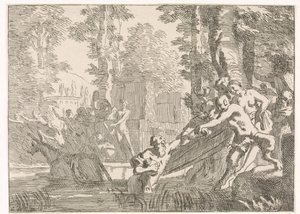 Silenus jest wyciągany z wody Przedstawienia mitologiczne i alegoryczne (tytuł serii)