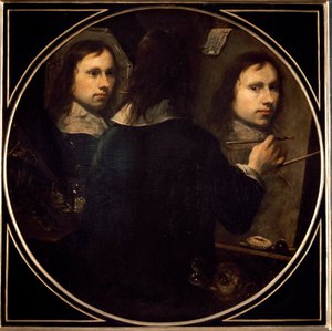 Obraz autoportretowy Johannesa Gumppa (1626-?) 1646 Nd. 88,5x89 cm Florencja, Galleria degli Uffizi (Biura) autorstwa Johannes Gumpp