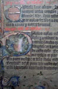 Fragment Biblii Gutenberga z XV wieku, z otwarcia Listu do Efezjan autorstwa Johannes Gutenburg