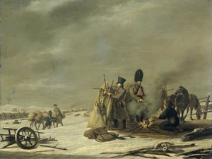 Biwak pod Molodechno, 3-4 grudnia 1812: Epizod z odwrotu Napoleona z Rosji autorstwa Johannes Hari
