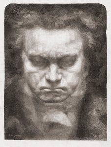 Ludwig van Beethoven, portret autorstwa Johannes Hendricus Fekkes