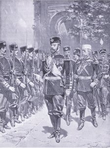 Jego Cesarska Mość car, ilustracja z Cassells History of the rosyjsko-japońskiej wojny t. 1, c.1900