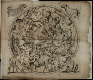 Tablica konstelacji Półkuli Północnej Firmamentum Sobiescianumsive Uranographia
