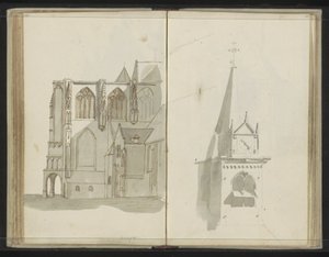 Stary Kościół w Delft autorstwa Johannes Huibert Prins