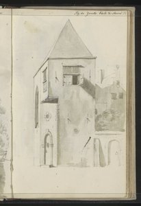 Pejzaż miejski w Grote Kerk w Hoorn autorstwa Johannes Huibert Prins