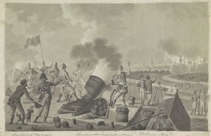 Bombardowanie Vlissingen przez Brytyjczyków, 1809 autorstwa Johannes Jelgerhuis (possibly)