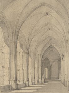 Krużganek w kościele Dom w Utrechcie autorstwa Johannes Jelgerhuis