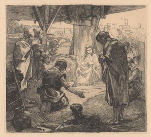 Adoracja pasterzy autorstwa Johannes Josephus Aarts