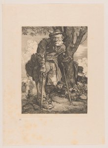 Żebrak o kulach autorstwa Johannes Josephus Aarts