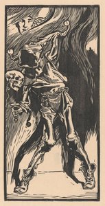 Śmierć jak arlekin, grając w bilbokiet autorstwa Johannes Josephus Aarts
