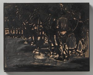 Człowiek z końmi autorstwa Johannes Josephus Aarts