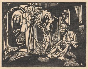 Ranny w kościele autorstwa Johannes Josephus Aarts