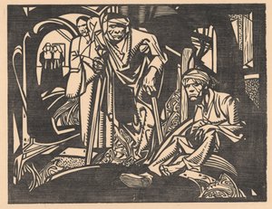 Ranny w kościele autorstwa Johannes Josephus Aarts