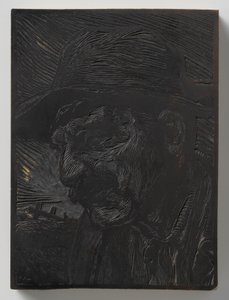 Męska głowa w lewo autorstwa Johannes Josephus Aarts