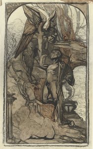 Edyp w sfinksie autorstwa Johannes Josephus Aarts