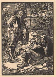 Odpoczywający pracownicy polderu autorstwa Johannes Josephus Aarts