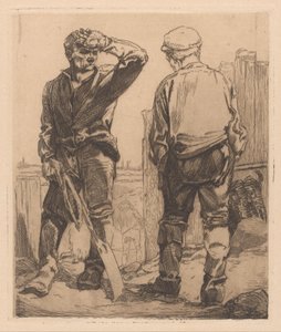 Dwóch pracowników autorstwa Johannes Josephus Aarts