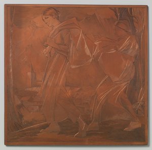 Dwie kobiety, obie niosą torbę autorstwa Johannes Josephus Aarts
