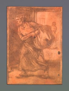 Kobieta niesie belę autorstwa Johannes Josephus Aarts