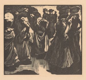 Kobiety w deszczu autorstwa Johannes Josephus Aarts