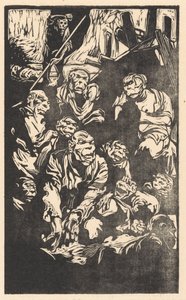 Siedzące istoty fantasy autorstwa Johannes Josephus Aarts