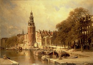 Widok na targ Kalk, Amsterdam