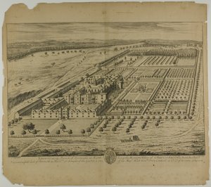 Knowle w parafii Sevenoaks w Kent, tablica 24 z Britannia Illustrata autorstwa Johannes Kip