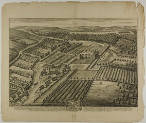 Londyn, tablica 31 z Illustrated Britannia autorstwa Johannes Kip