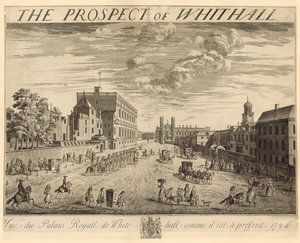 Plan Whitehall, 1724 autorstwa Johannes Kip