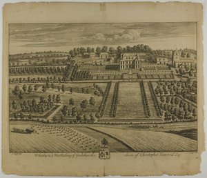 Whixley, płyta 78 z Britannia Illustrata autorstwa Johannes Kip