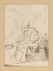Kobieta naleśnikowa, 1768. autorstwa Johannes Kornlein