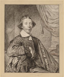 Portret siedzącego mężczyzny, 1771. autorstwa Johannes Kornlein