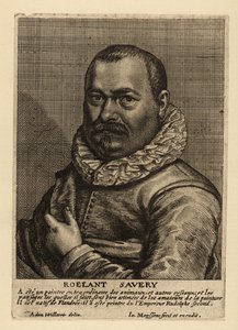 Portret Roelanta Savery, urodzonego we Flandrii holenderskiego malarza Złotego Wieku autorstwa Johannes Meyssens