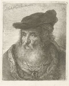 Portret starca z beretem