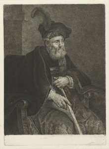 Portret nieznanego starca na krześle