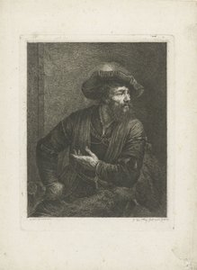 Portret nieznanego mężczyzny w berecie z piórami