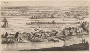 Wioska nad kanałem autorstwa Johannes Ruisscher