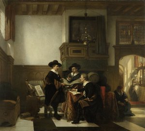 Przykładowi mistrzowie Leiden Saaihal autorstwa Johannes Stroebel